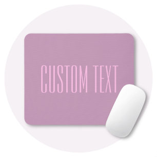 Mousepad Roxo Pastel & Rosa Claro Texto Editável Moderno