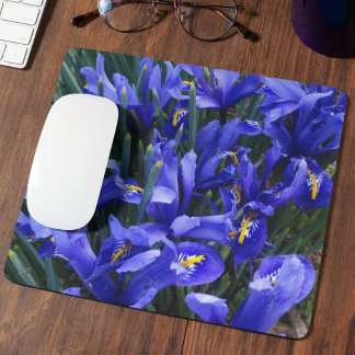 Mousepad Roxo Reticulado Irrita Floral
