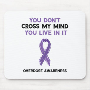 Mousepad Roxo Ribbon Você Não Atravessa Minha Mente Overdos