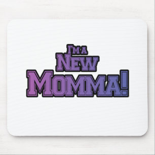 Mousepad Roxo, sou uma nova mãe Camiseta e presentes