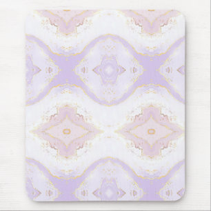 Mousepad Roxo Suave Splash Dourado Aquarela Elegante