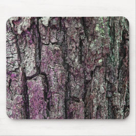Mousepad Roxo velho do latido do pinho da floresta da