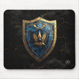 Mousepad Royal Blue Eagle Crest Gaming