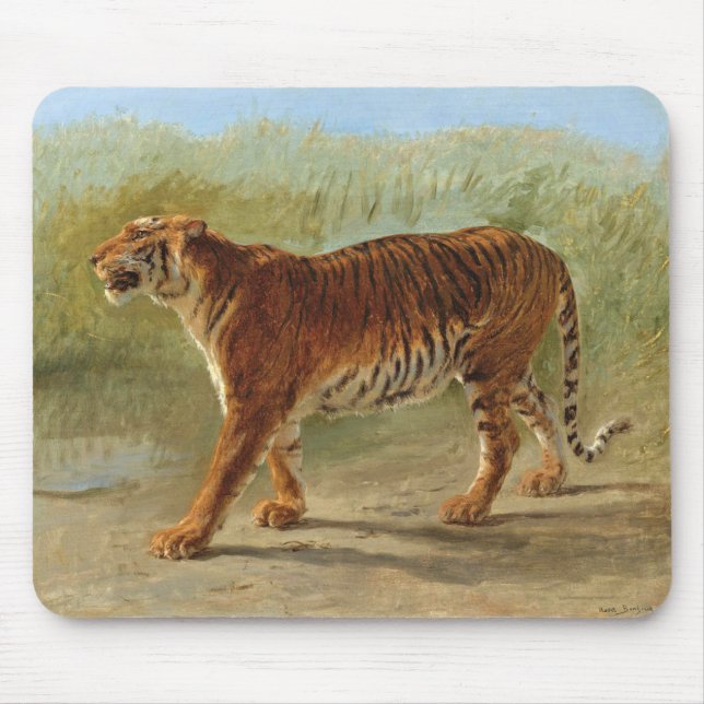 Mousepad Royal Tiger Marching (por Rosa Bonheur) (Frente)