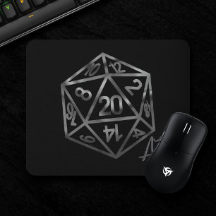 Mousepad RPG Crit AF   Fantasy Tabletop Retro Gamer Dice
