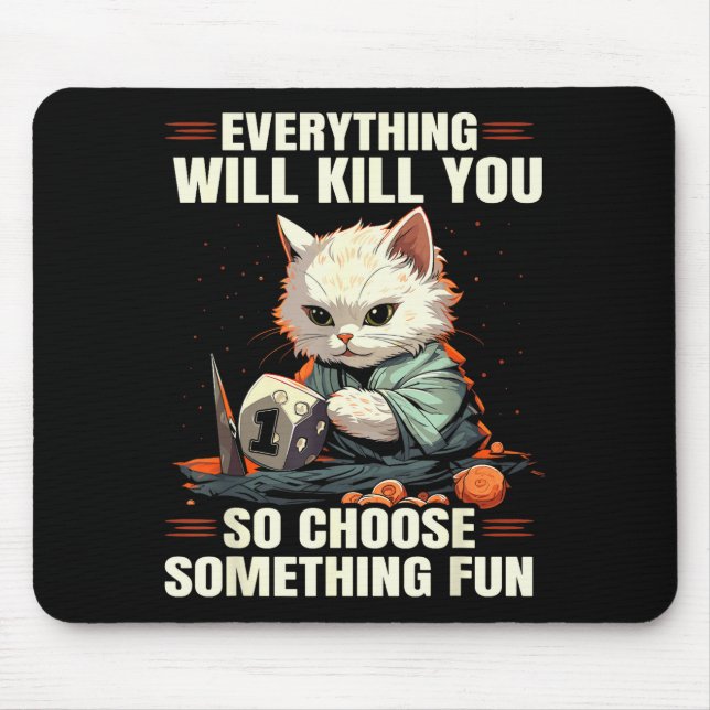 Mousepad Rpg Gaming Role Playing D20 Tabletop Games Funny R (Frente)