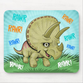 Mousepad RRAWR Triceratops