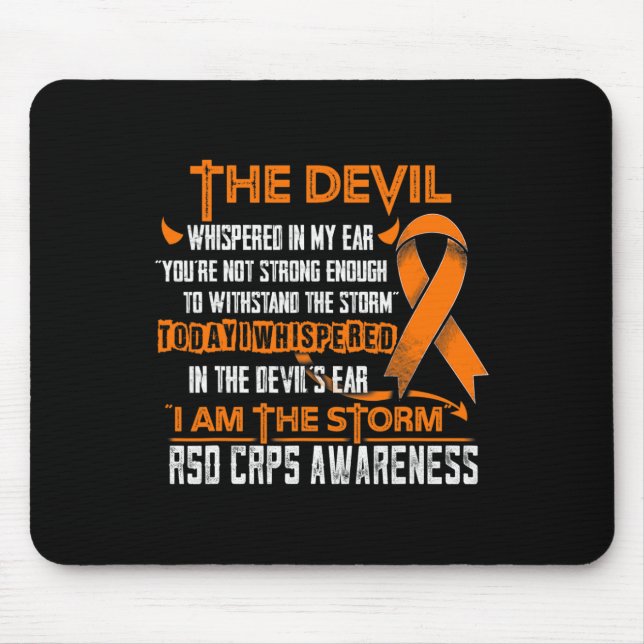 Mousepad Rsd Crps Consciência Eu Sou O Diabo Da Tempestade (Frente)