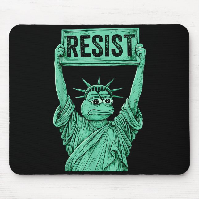 Mousepad Rtland Frog Funny City Art - Rtland Frog Protest  (Frente)