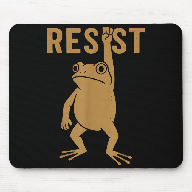 Mousepad Rtland Frog Funny City Art - Rtland Frog Protest  (Frente)