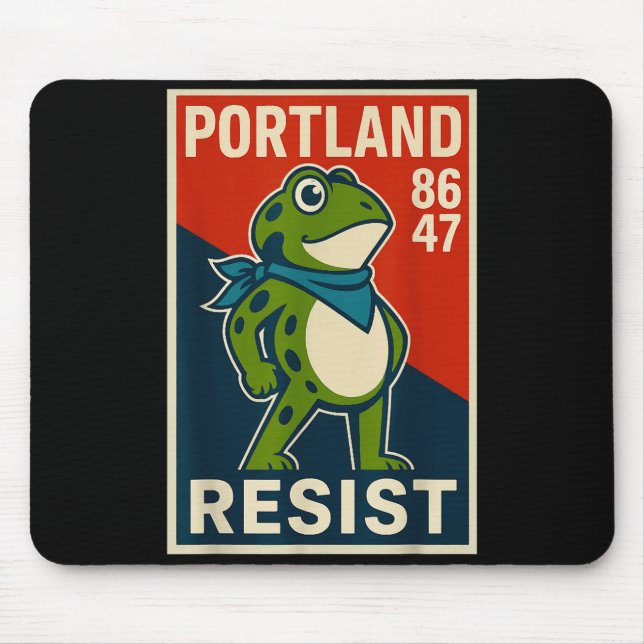 Mousepad Rtland Frog Protest For Men And Women  (Frente)