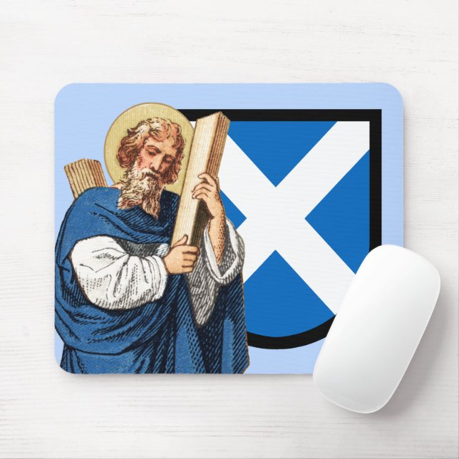 Mousepad Rua: Andrew, o Apóstolo (P 006) e o seu escudo (Com mouse)