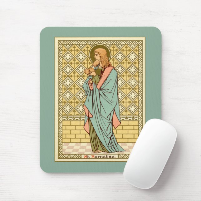 Mousepad Rua. Barnabas, o Apóstolo (RLS 02) (Estilo 1) (Com mouse)