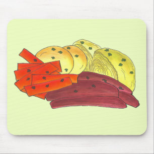 Mousepad Rua. Batata de carne de vaca irlandesa coroada do