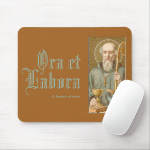 Mousepad Rua. Bento da Nursia (JM 07; Latim Motto)