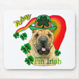 Mousepad Rua Chinesa Shar-Pei. Dia de Patrick
