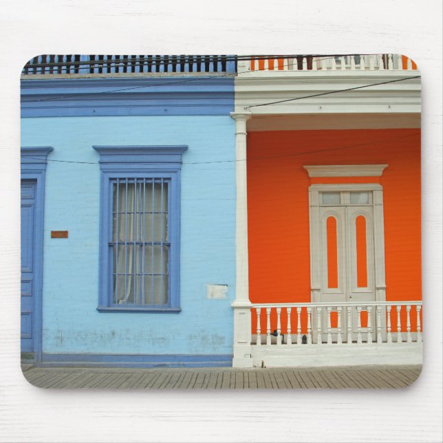 Mousepad Rua colorida de Iquique (Frente)