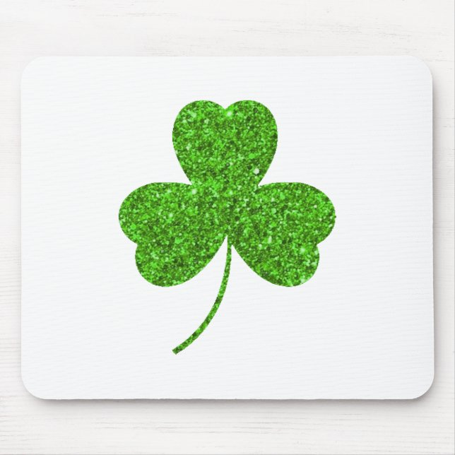 Mousepad Rua de Shamrock. Dia de Patrick (Frente)