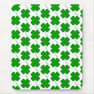 Mousepad Rua de Shamrock impresso sortudo.