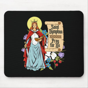 Mousepad Rua Dinfhna PPureza Lily Patron Santo Saúde Mental