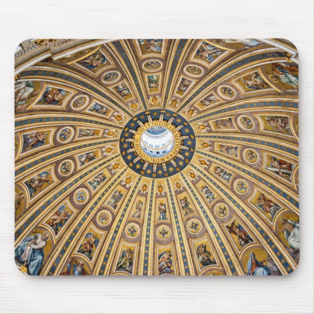 Mousepad Rua. Domo Basilica de Peter - Vaticano, Roma, Itál (Frente)