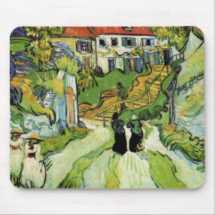 Mousepad Rua e Escadas da Vila Auvers, Figuras