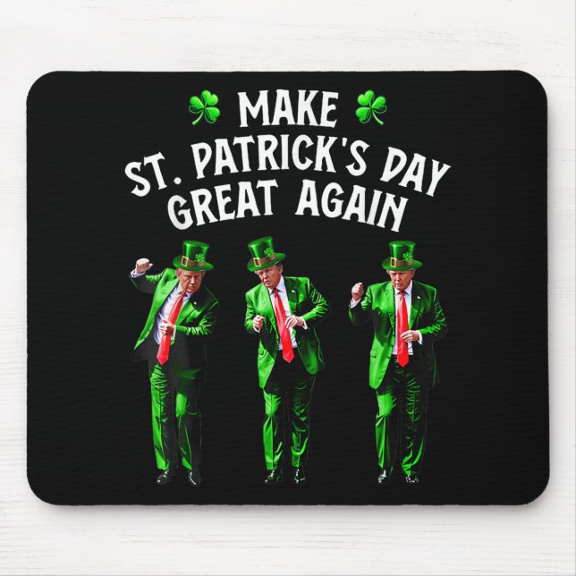 Mousepad Rua Engraçado de Dança de Trump. (Frente)