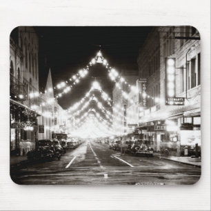 Mousepad Rua Fort de Honolulu, de 1942, à noite