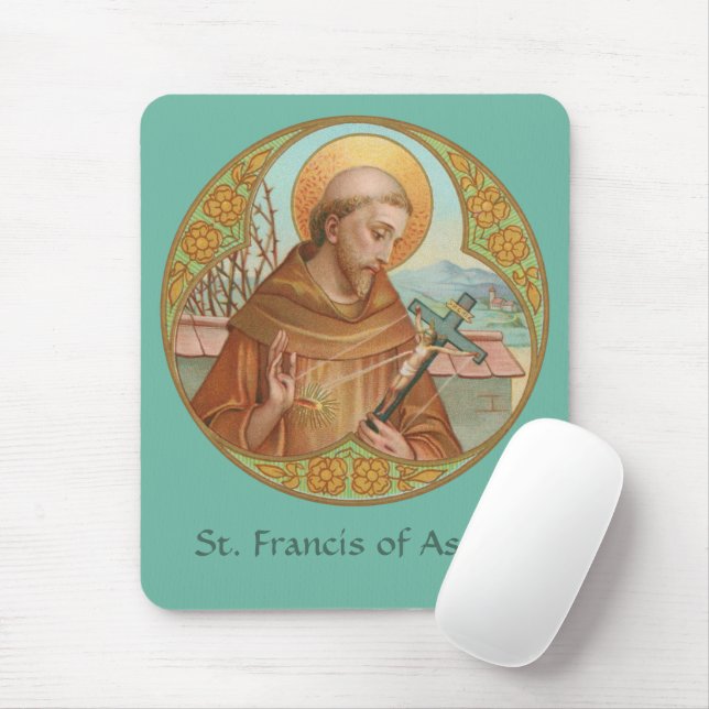 Mousepad Rua. Francis of Assisi (BK 002) (Com mouse)