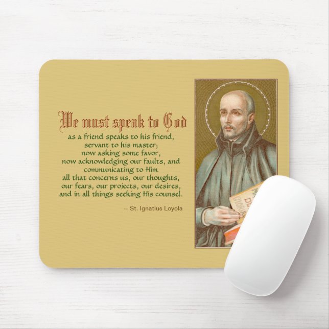 Mousepad Rua. Ignatius Loyola (JM 27; Citação) (Com mouse)