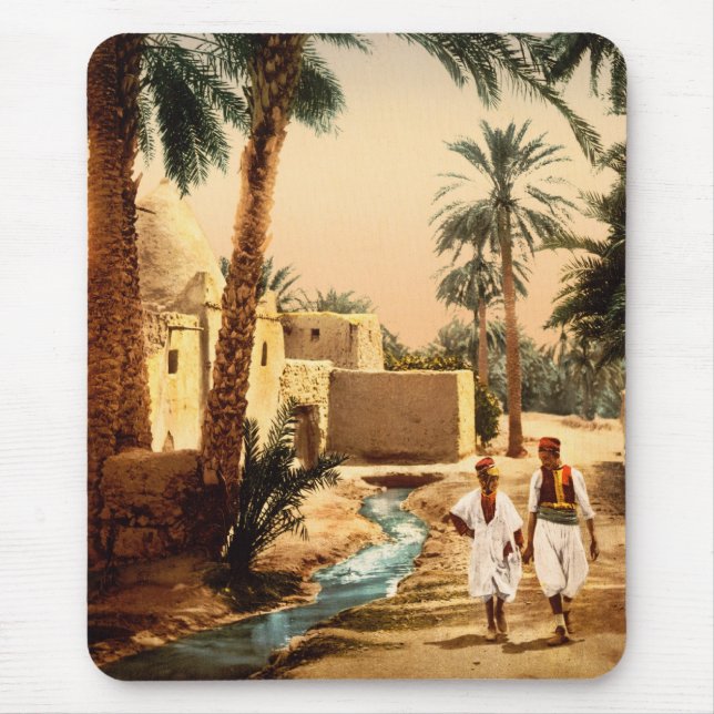 Mousepad Rua na antiga cidade, Biskra, Argélia (Frente)