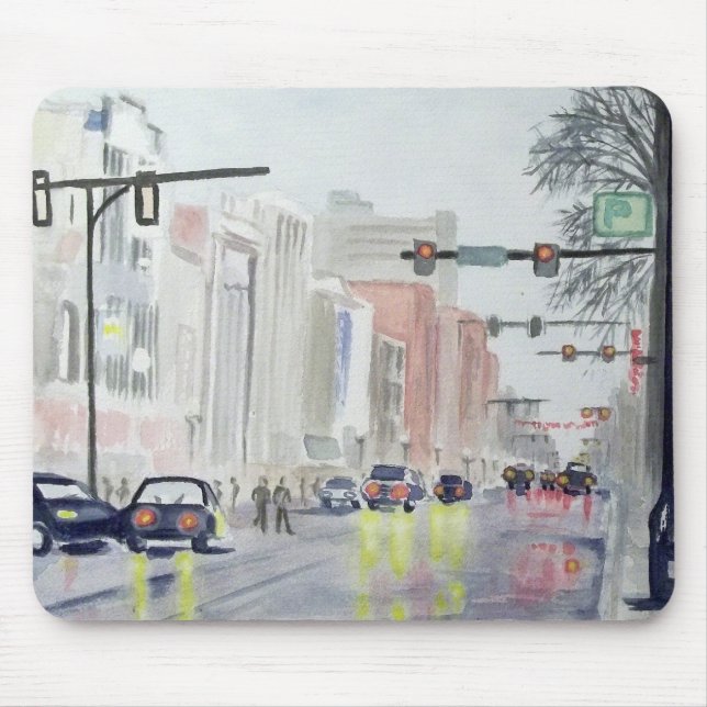 Mousepad Rua principal de S, Ann Arbor Michigan (Frente)