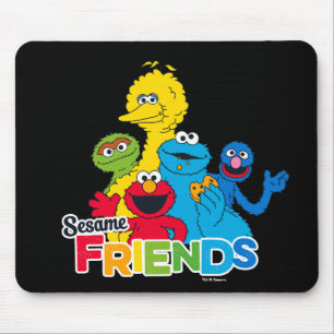 Mousepad Rua Sésamo Amigos do Sésamo