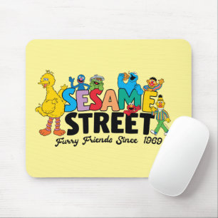 Mousepad Rua Sésamo Amigos Peludos Desde 1969