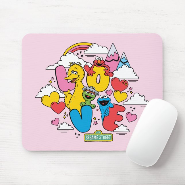 Mousepad Rua Sésamo | Amor (Com mouse)