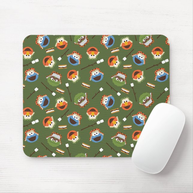 Mousepad Rua Sésamo | Camping É Mais Divertido Com Amigos (Com mouse)
