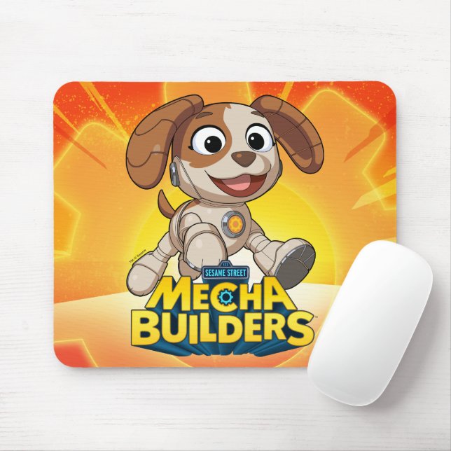 Mousepad Rua Sésamo | Mecha Construtor Tango Em Ação (Com mouse)