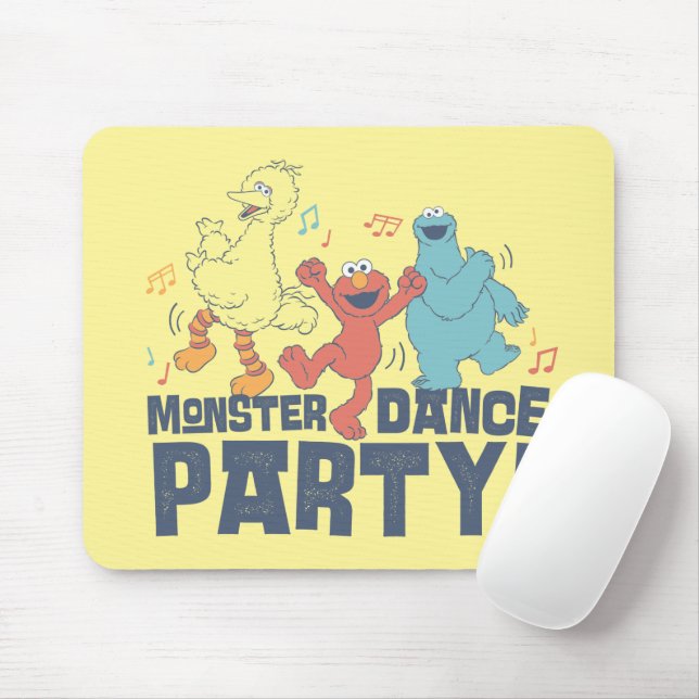 Mousepad Rua Sésamo | Monster Dance Party (Com mouse)