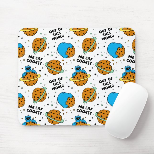 Mousepad Rua Sésamo | Monstro de Cookies Fora deste Mundo (Com mouse)