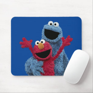 Mousepad Rua Sésamo   Monstro Elmo & Cookie