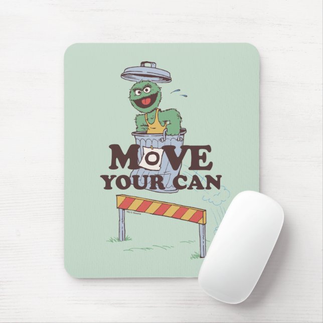 Mousepad Rua Sésamo | Oscar, o Agrupamento Mova Sua Lata (Com mouse)
