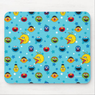 Mousepad Rua Sésamo Padrão de Estrela Amigos