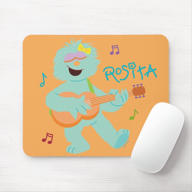 Mousepad Rua Sésamo | Rosita Tocando Violão (Com mouse)
