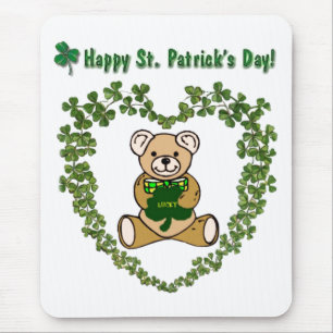 Mousepad Rua, Urso do Dia de Patrick