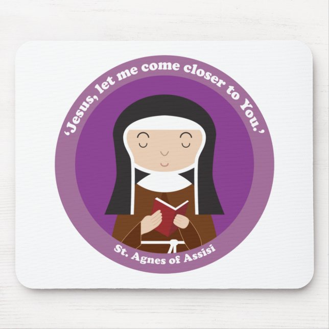 Mousepad Ruas. Agnes de Assisi (Frente)