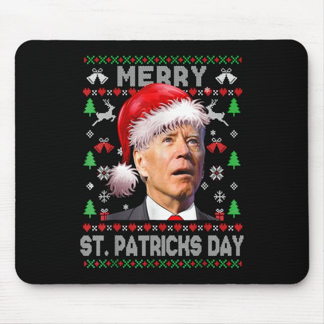 Mousepad Ruas de Feliz Anti-Biden. Dia de Patricks - Natal  (Frente)