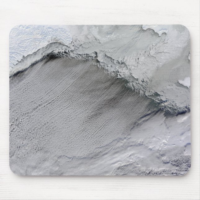 Mousepad Ruas marítimas de gelo e nuvens no Mar de Bering (Frente)