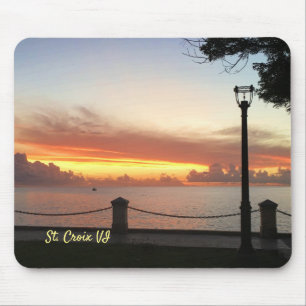 Mousepad Ruas Sunset das Ilhas Virgens. Croix USVI
