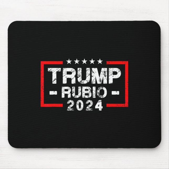 Mousepad Rubio 2024 Bandeira Dos Eua - Presidente Eleitoral (Frente)
