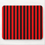 Mousepad Ruby Black<br><div class="desc">Ruby Black é um simples design de listras negras e vermelhas que se encaixa em todas as ocasiões e itens. Esta imagem está disponível em uma variedade de outros produtos,  basta clicar no link abaixo da foto perto de 'Sobre este Design'.</div>